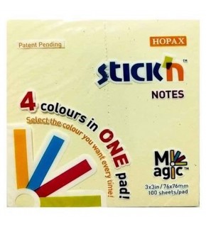 Hopax Stıckn 76x76 Magıc Pastel Notes 100 YP