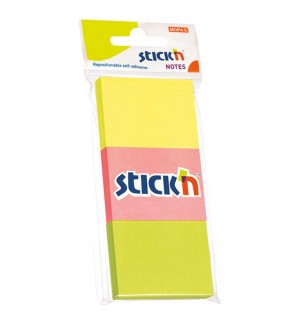 Hopax Stıckn Yapışkanlı Not Kağıdı 100 YP 35x51 Neon 3 Renk 21130