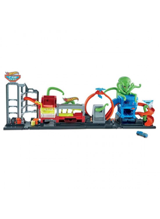 Hot Wheels Dev Ahtapot İle Araba Yıkama Oyun Seti
