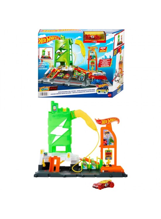 Hot Wheels Elektrikli Araç Şarj İstasyonu Oyun Seti
