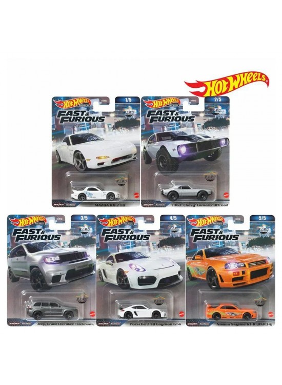 Hot Wheels Fast & Furıous Premıum Arabalar MTL-HNW46