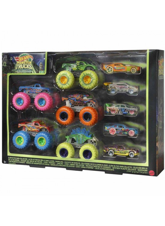 Hot Wheels Monster Trucks Karanlıkta Parlayan Araçlar Paketi