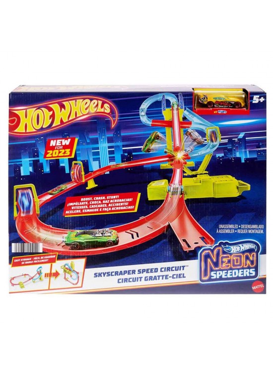 Hot Wheels Neon Yarışlar Çoklu Yarış Heyecanı Pist Seti