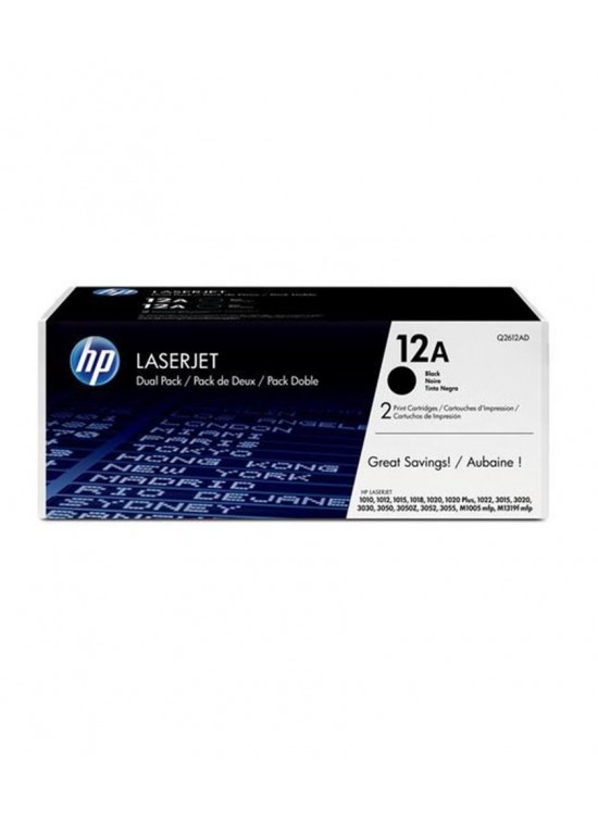 HP 12AF Black Siyah 2.000 Sayfa Çiftli Toner Q2612AF