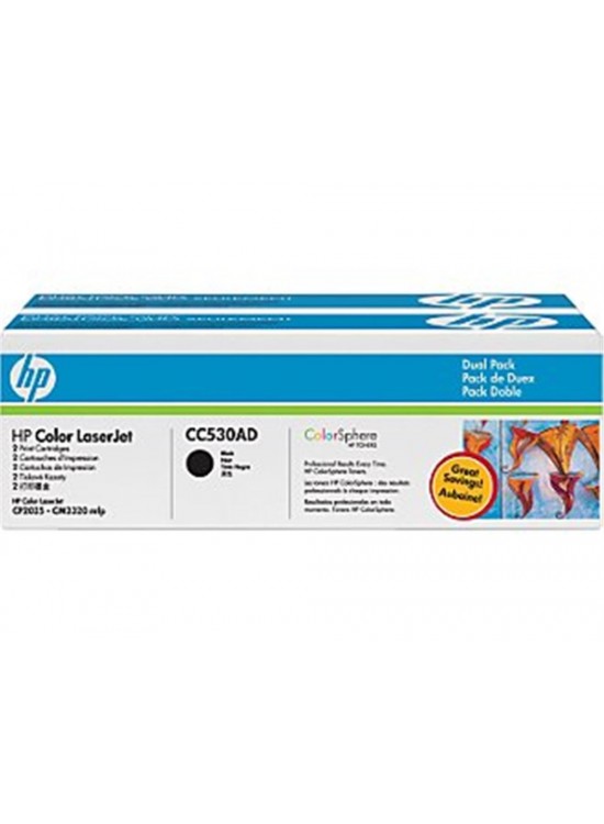 HP 304A Black Siyah Çiftli 3.500 Sayfa Toner CC530AD