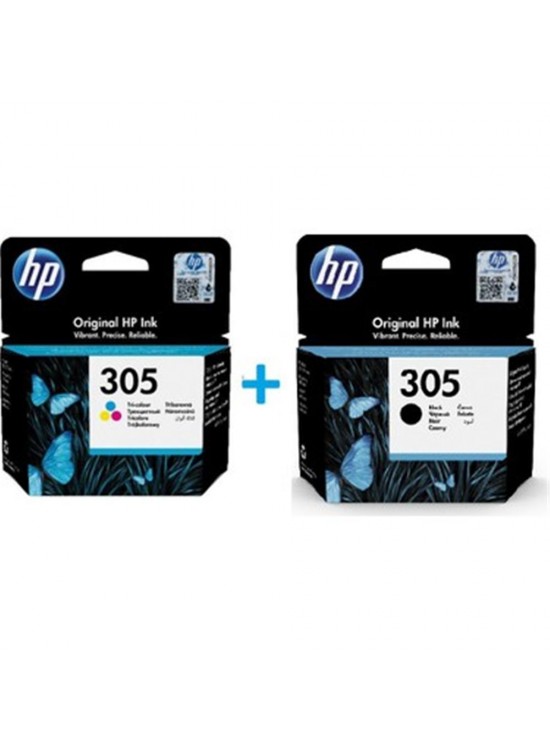 HP 3YM60AE + 3YM61AE 305 Siyah + Renkli Kartuş Seti