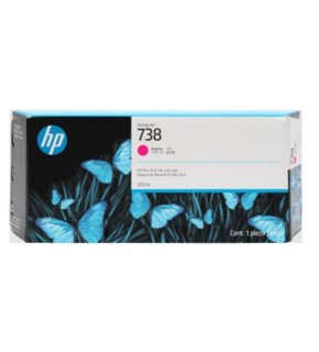 HP 738 Magenta Kırmızı 300ML Plotter Kartuşu 676M7A