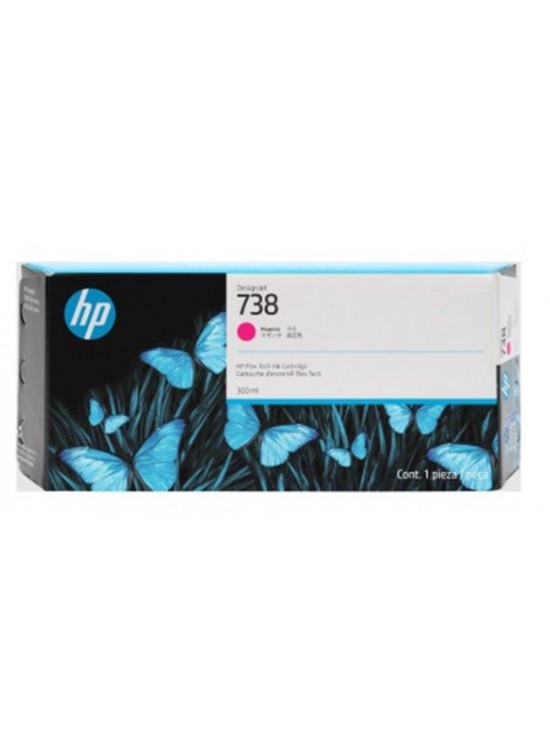 HP 738 Magenta Kırmızı 300ML Plotter Kartuşu 676M7A