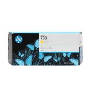 HP 738 Yellow Sarı 300ML Plotter Kartuşu 676M8A
