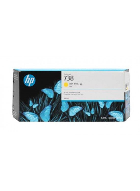 HP 738 Yellow Sarı 300ML Plotter Kartuşu 676M8A