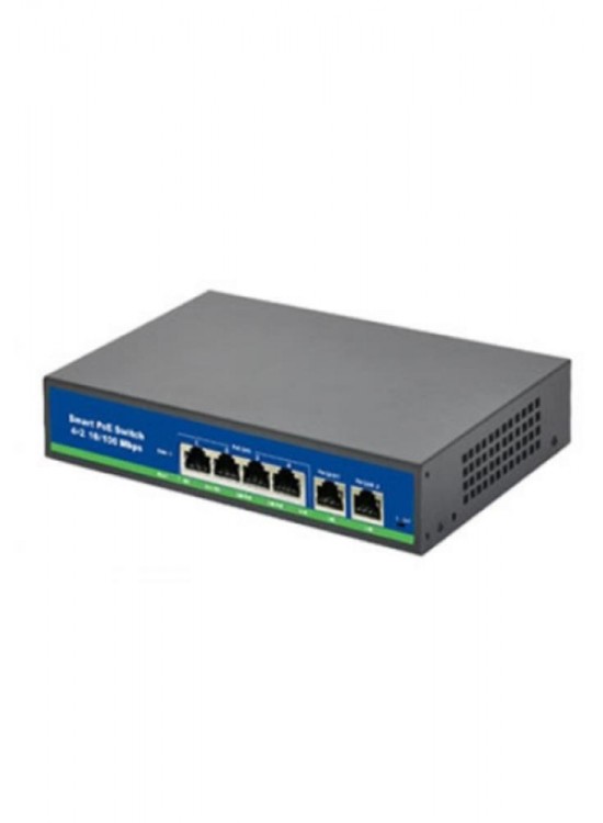 ISEE ISS-4026P 24 Port Poe+ 10-100 Mbps 2 Port 10-100-1000 Uplink Switch 300W