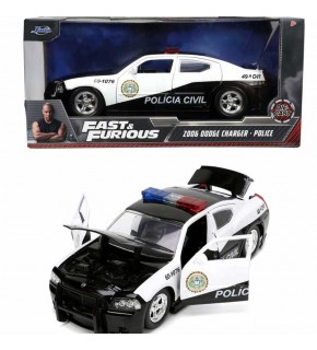 Jada F&F 2006 Dodge Charger Police 1:24 Model Polis Araba