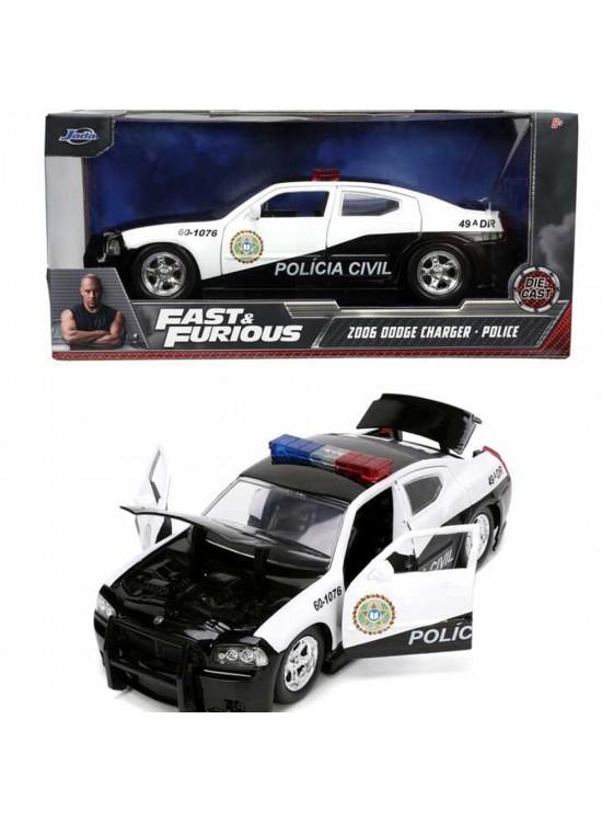 Jada F&F 2006 Dodge Charger Police 1:24 Model Polis Araba
