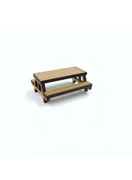 Jordania Ahşap Piknik Bank 1/100 (Maket Ürünüdür)