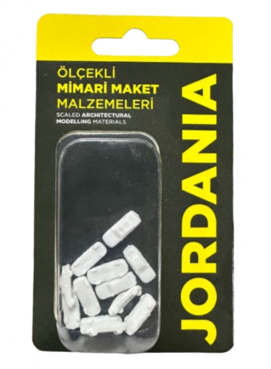 Jordania Ölçekli Araba Beyaz 1/300 (Maket Ürünüdür)