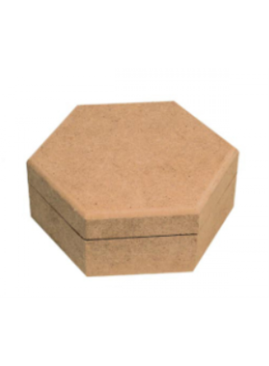 Kapaklı Altıgen Kutu 23x23x9.5