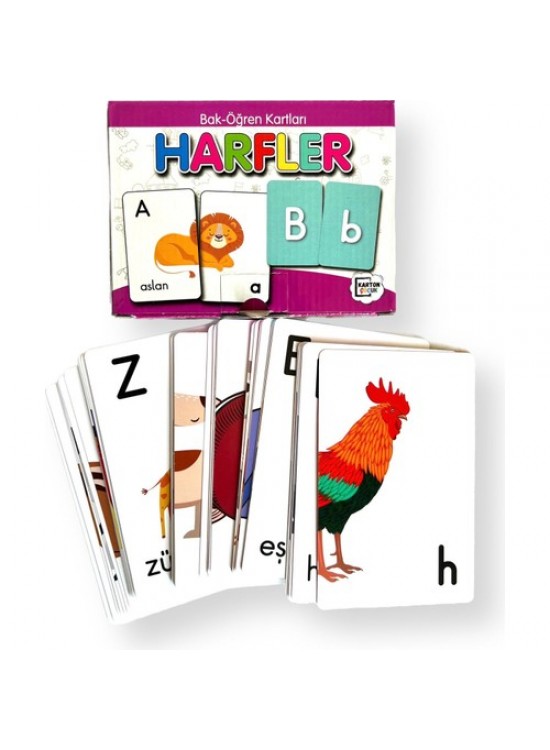 Karatay Yayınları Bak Öğren Kartları Harfler