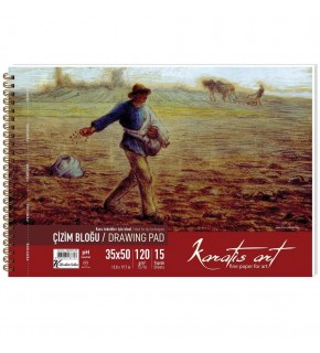 Karatis Çizim Blok Spiralli Art 120 Gr 35x50 15 Yp 482007-99