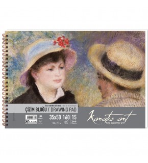Karatis Çizim Blok Spiralli Art 160 Gr 35x50 15 YP 484007-99