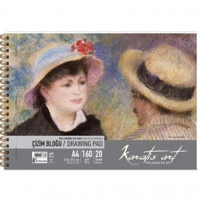 Karatis Çizim Blok Spiralli Art 160 Gr A4 20 YP 484009-99
