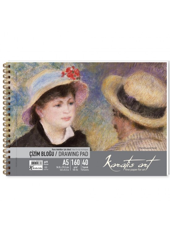Karatis Çizim Blok Spiralli Art 160 Gr A5 20 YP 484008-99