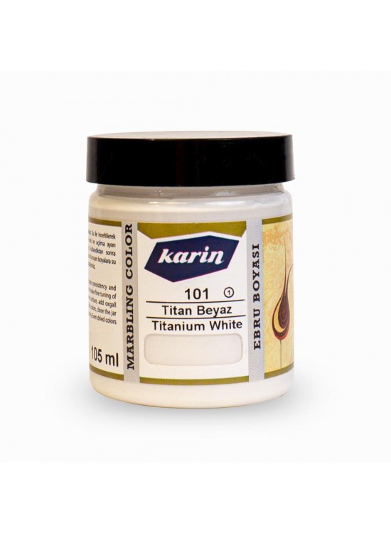 Karin Ebru Boyası 101 Titan Beyaz 105ml 161222