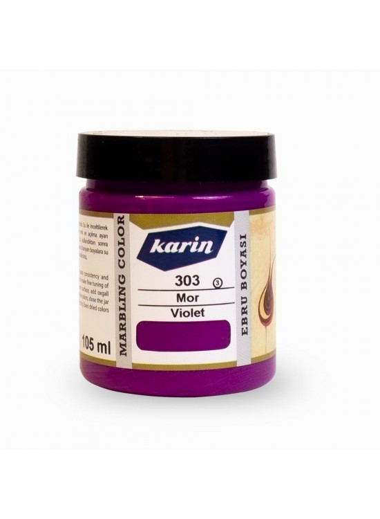 Karin Ebru Boyası 303 Mor 105ml 61303105
