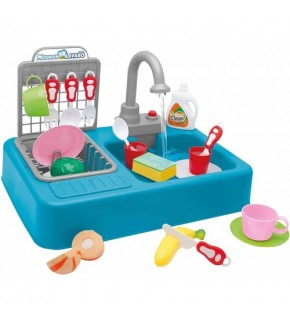 Kayyum Oyuncak Modern Lavabo Seti Pilli Mavi 7021