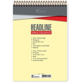 Keskin Color Bloknot Karton Kp.Spr Headline A4 80 Yp.Çiz