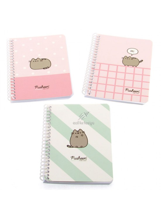 Keskin Color Bloknot Spiralli Pusheen A6 80 Yp.Çizgili 140400-10