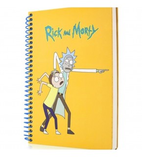 Keskin Color Bloknot Spiralli Rick And Morty A6 80 Yp.Çizgili 140400-11