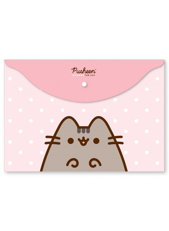 Keskin Color Çıtçıtlı Dosya Plastik Pusheen A4 120770-10 (1 Adet)