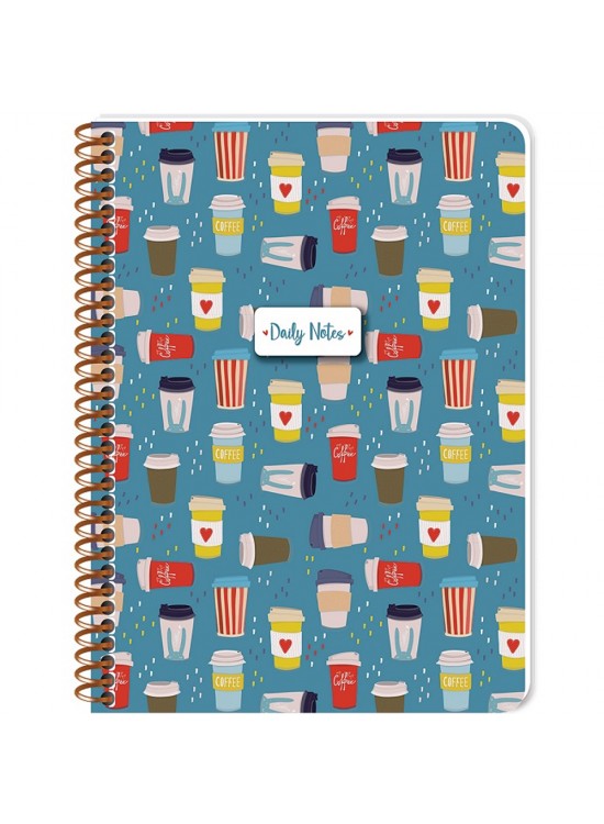 Keskin Color Defter Karton Kp.Spr Coffee 16,x22,5 80 YP Çiz.