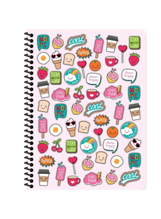 Keskin Color Defter PP Kp.Spr.Sweet 16,5x22,5 80 Yp.Çiz.333091-99