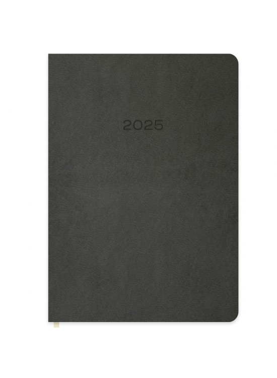 Keskin Color Günlük Termo Deri Ajanda Gri 16x24 2025