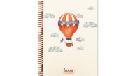 Keskin Color La Plume Balloon 17x24 80 Yp Kareli Spiralli Sert Kapak Defter