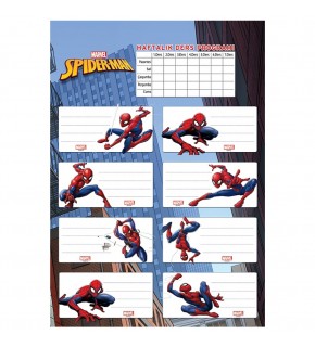 Keskin Color Okul Etiketi Spider Man Ders Proğramlı 3 LÜ 220130-6