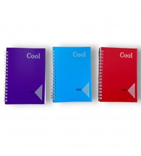Keskin Color Plastik Kapak Spiralli Cool Defter A6 80 Yaprak Çizgili (1 Adet)