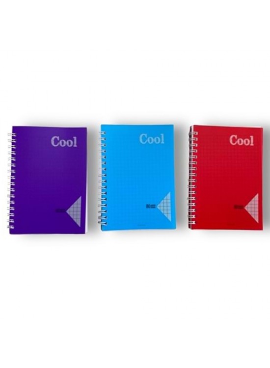 Keskin Color Plastik Kapak Spiralli Cool Defter A6 80 Yaprak Çizgili (1 Adet)
