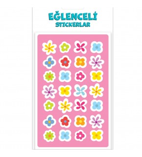 Keskin Color Puffy Sticker Orta Boy Çiçek 221204-99