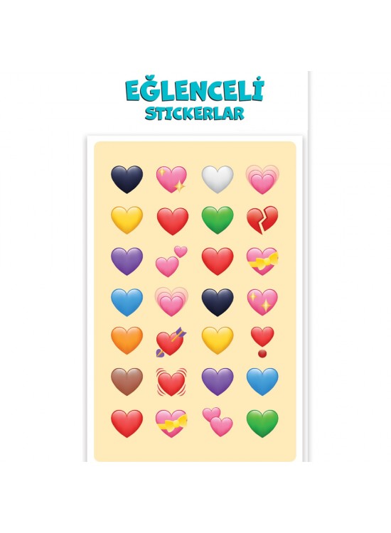 Keskin Color Puffy Sticker Orta Boy Kalp 221206-99