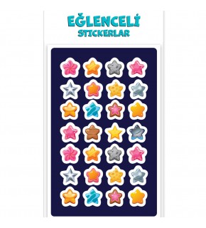 Keskin Color Puffy Sticker Orta Boy Yıldız 221207-99
