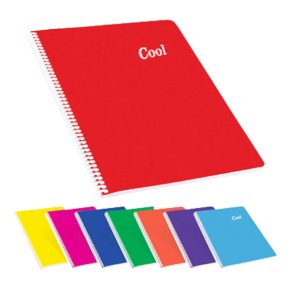 Keskin Color Spiralli Defter Cool Plastik Kapak Çizgisiz 72 YP A4 321610-99