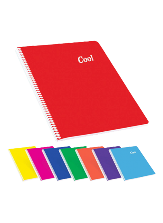 Keskin Color Spiralli Defter Cool Plastik Kapak Kareli 72 YP A4 321612-99