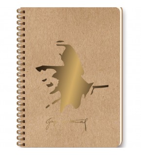 Keskin Color Spiralli Defter Funky Atatürk 16,5x22,5 100 YP Çizgili 418111-99