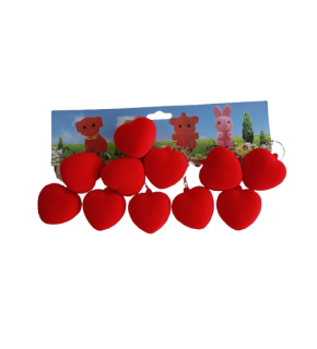 Kalp Desenli Renkli Emojili Anahtarlık (1 Adet)