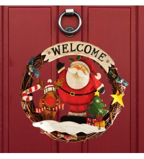 Kika Dekoratif Yılbaşı Kapı Süsü -Noel Baba-