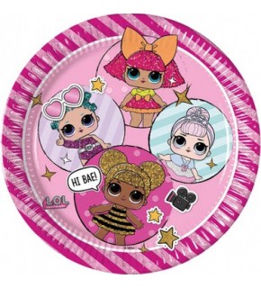 Kika Lol Glitterati Karton Tabak 23cm 8 Li