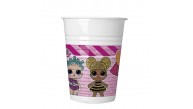 Kika Lol Glitterati Plastik Bardak 200ml 8 Li