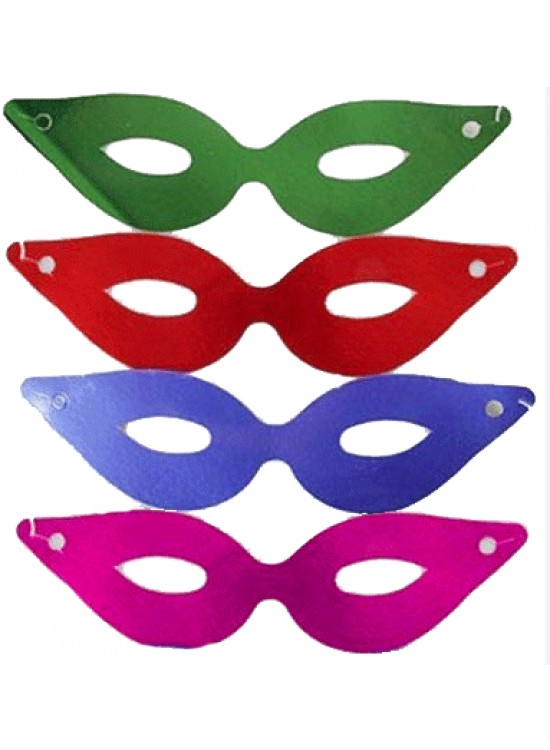 Kika Metalize Karton Maske (1 Adet)